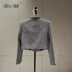 French Jacket Luxury High-end Bling Bling Coat Short Style Fragrant 2026 Spring Autumn Fashionable Long Sleeved Temperament Top