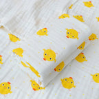 Baby Gauze Bath Towel Pure Cotton Six Layer Absorbent Towel 110cm x110cm Newborn Blanket Children Bath Towel