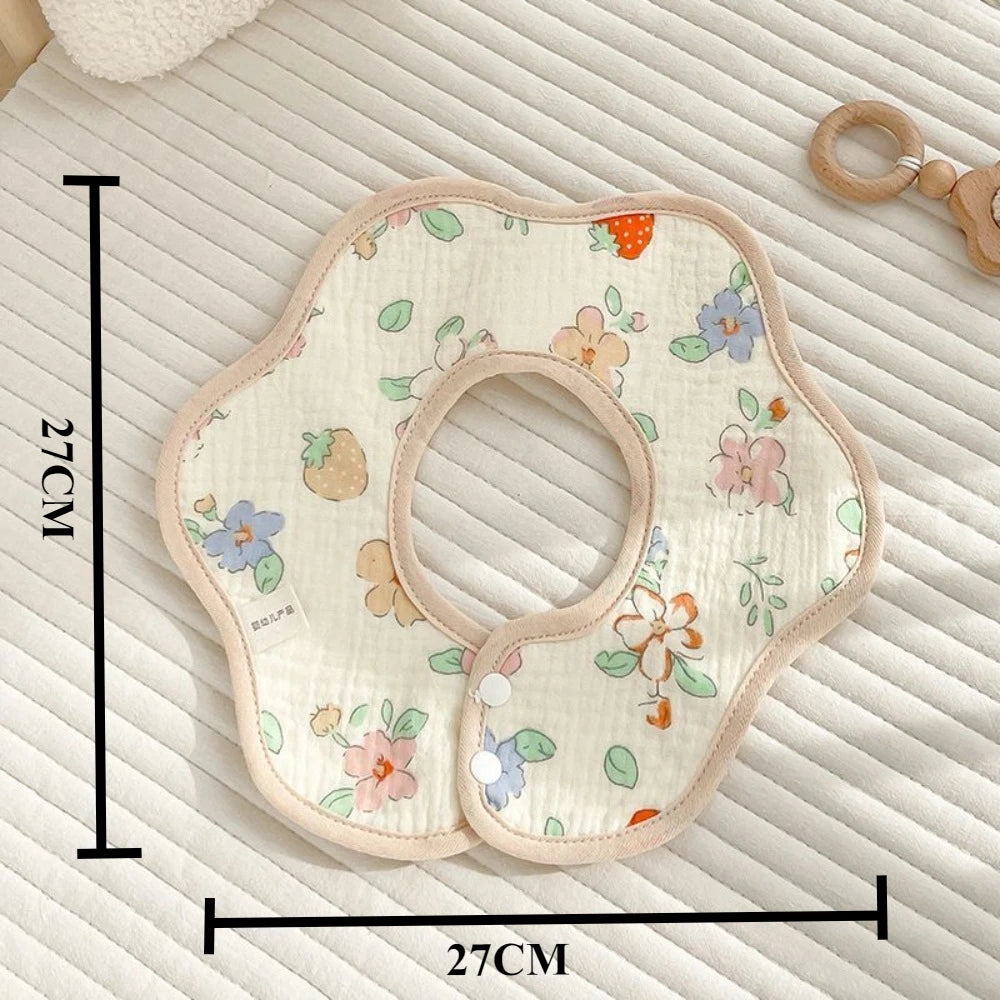 Baby saliva towel cotton bib gauze newborn waterproof spit milk rotating bib cute bib for boys and girls. baby bibs  baby stuff
