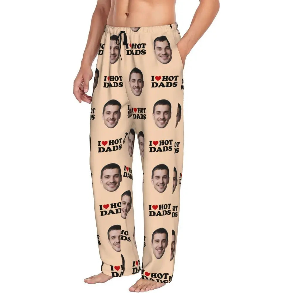 I Love Hot Moms Custom Pajama Pants