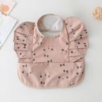 Baby Bibs INS Nordic Style Angel Feed Pocket Burp Girl Boy Infant Meals Bib Waterproof Easy Clean Cute Elephant Bibs Soft PU