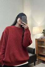 Man Clothes Red Coat Jacket Knitted Sweaters