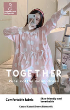 Maternity 2-Piece Spring And Autumn Breastfeeding Pajamas Homewear Spring And Summer Monthly Clothing Leisure Home Suit