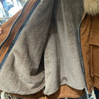 Fox Fur Denim Jacket for Women Fleece-Lined and Thickened Winter 2025 New Korean Style Loose Fit Batwing Sleeve Cotton Coat
