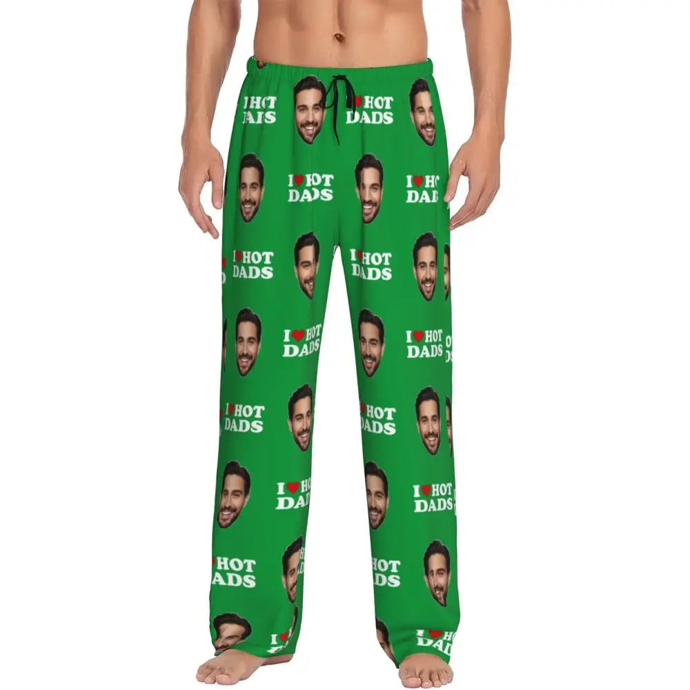 I Love Hot Moms Custom Pajama Pants