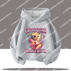 Boy's sports shirt -interesting Italian brain rot Tung Tungtung Sahur children's hooded shirt                h cartoon print-fall/winter top
