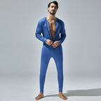 New Men's One-Piece Pajamas Home Fitness Wear Men's Bodysuit