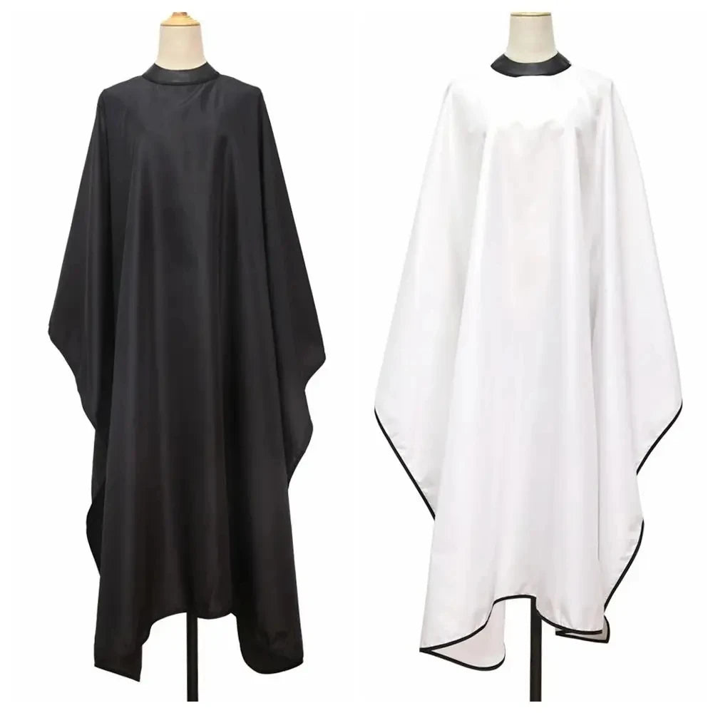 Professional Barber Cape Hair Cutting Cape Waterproof Silicone Collar Transparent Anti Static Salon Cape Eagle Shawl Style
