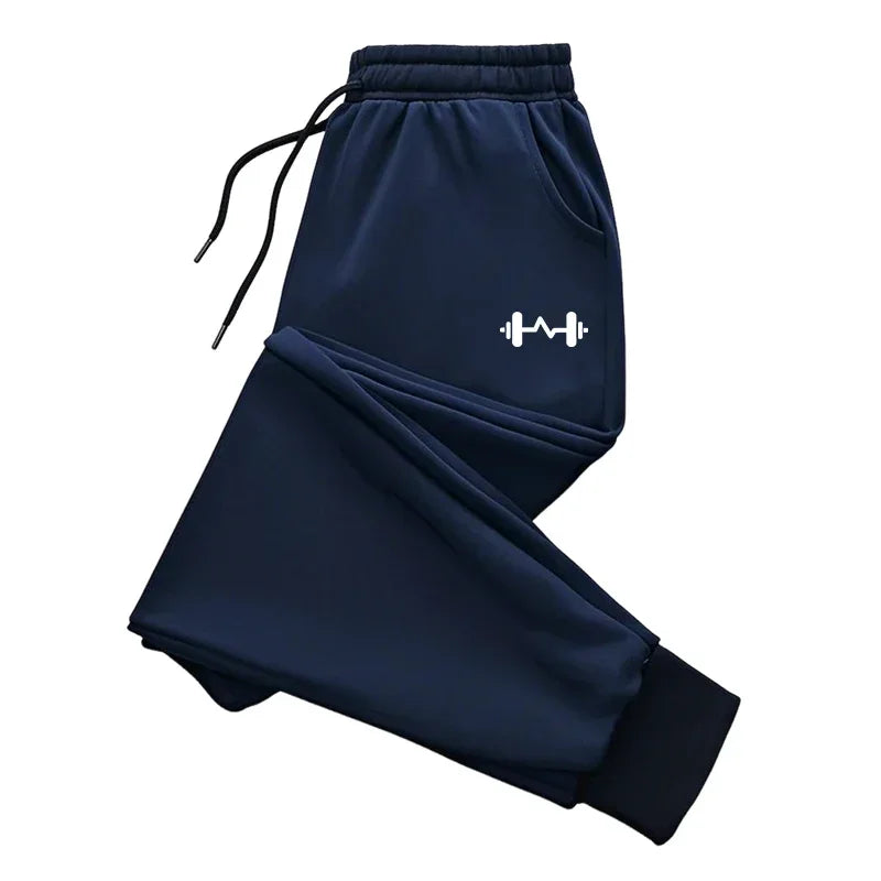 Mens Pants Barbell Printed   Trousers Autumn Winter Pants Fashion Drawstring Casual Sweatpants Jogging Sports Pants Joggers Men