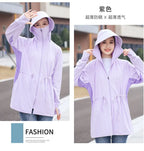 UV Protection Thin Breathable Sun-Proof  Cycling Coat Ice Silk Sunscreen Hoodies Long Sleeve Summer Ice Silk Sunscreen Clothing