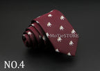 New Design Animal Tie For Men Polyester Woven Necktie Ladybug Dog Dinosaur Shark Jacquard Fashion Party Wedding Gravata Ties