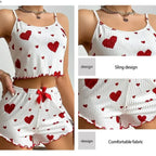 Women's Pajamas Set Sleepwear 2 PCS Short Tank Tops And Short