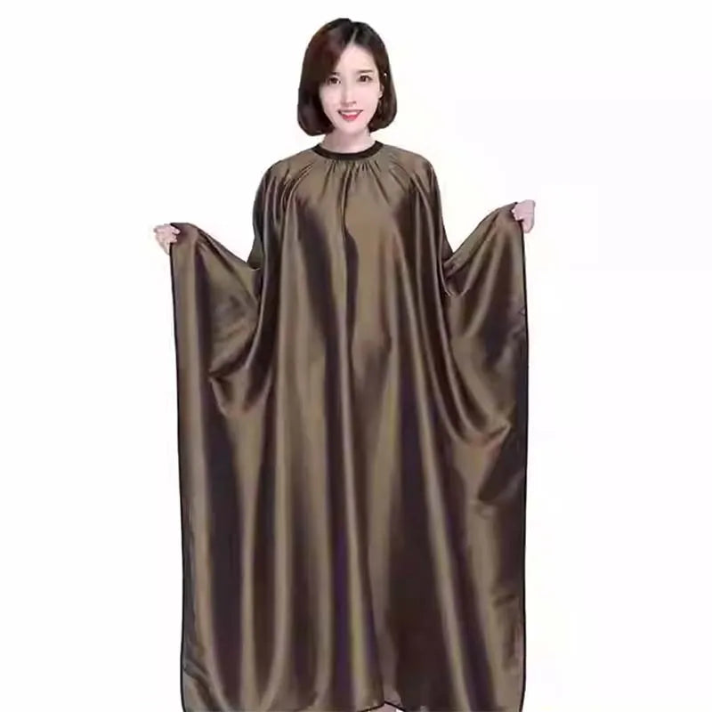 Custom Logo Water Repellent Adjustable Metal Button Hair Salon Work Hair Salon Hair Dressing Capes