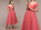 Fashion New Spring Summer Elegant Women V-Neck Backless Dress Lady Wedding Clothing A-Line MeshLong Skirt Girl Party Gift Dr1