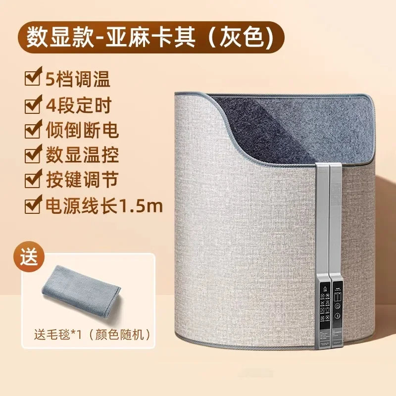 220V Electric Foot Warmer Under Desk Heating Pad for Office Winter Warmth Leg Heating Blanket DAB