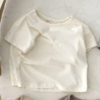 Baby Boy Stripe Shirt Summer Casual Short Bat Sleeve Kids Shirt