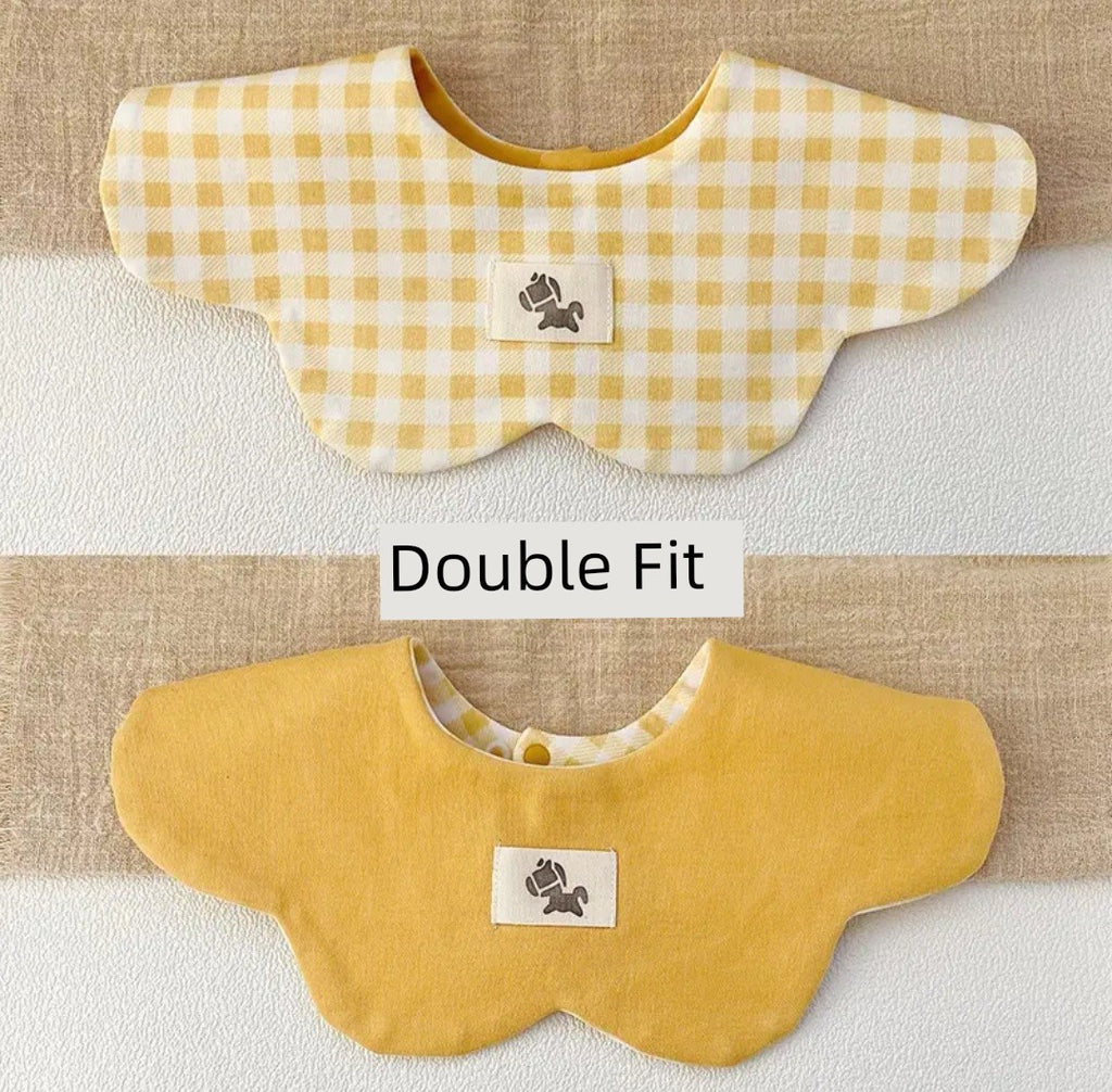 [2] Baby double-sided saliva towel ins K-style New arrival baby cotton bib Easiest for match double-sided saliva pocket bib