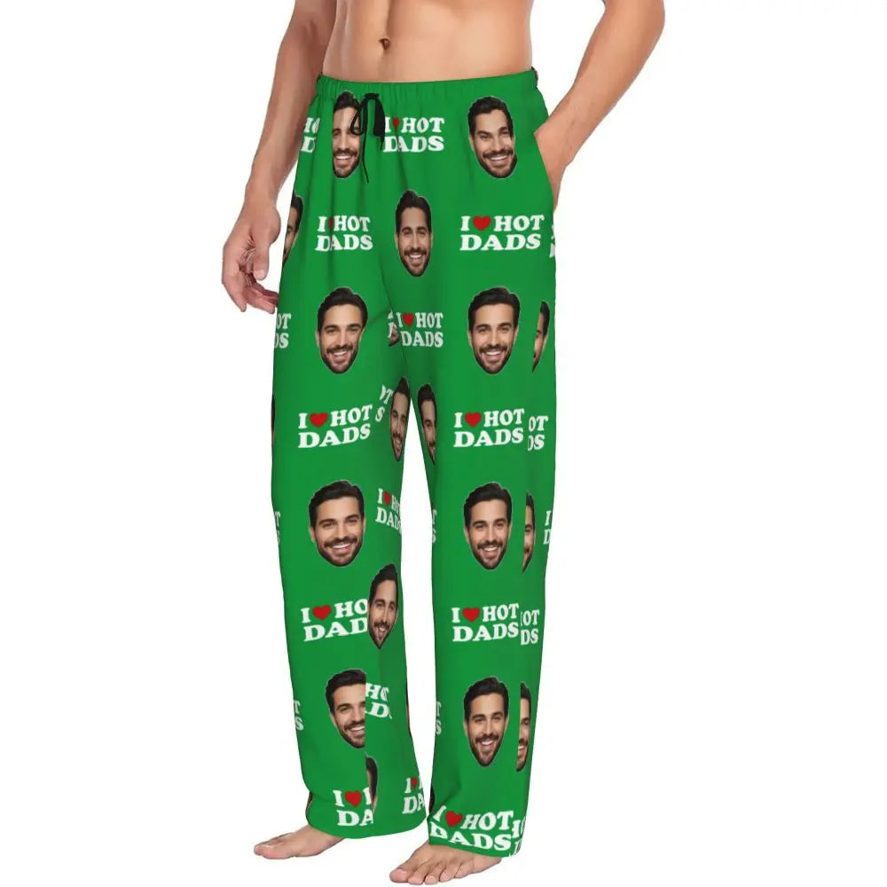 I Love Hot Moms Custom Pajama Pants