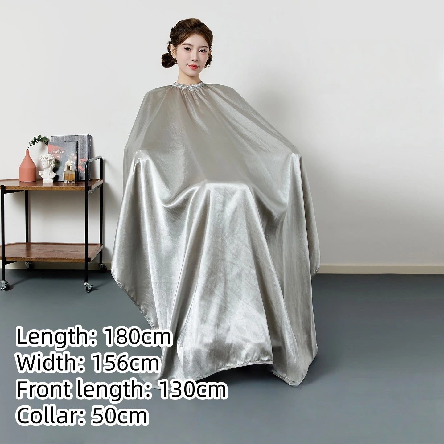 Large Size Hair Salon Hair Cutting Wrap Long Sleeve Hairdresser Robe Anti Hair Gown Barber Hairdressing Cloak Barbershop Apron