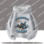 Boy's sports shirt -interesting Italian brain rot Tung Tungtung Sahur children's hooded shirt                h cartoon print-fall/winter top