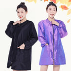 Hair Salon Work Clothes Pet Grooming Uniforms Long Sleeve Beauty Salon Smock Barber Shop Hairdresser Robe Anti Hair Gown Y1206