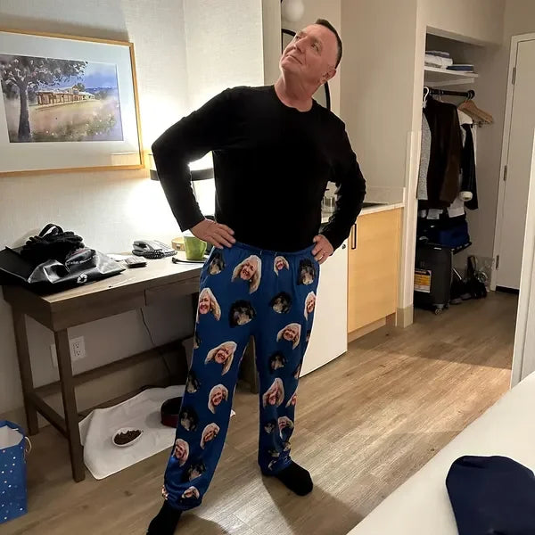 Custom Pajama Pants With Face Custom Photo Pajama Pants for Men Women Personalized Unisex Pajamas Pants,Home Wear Set,Gifts for
