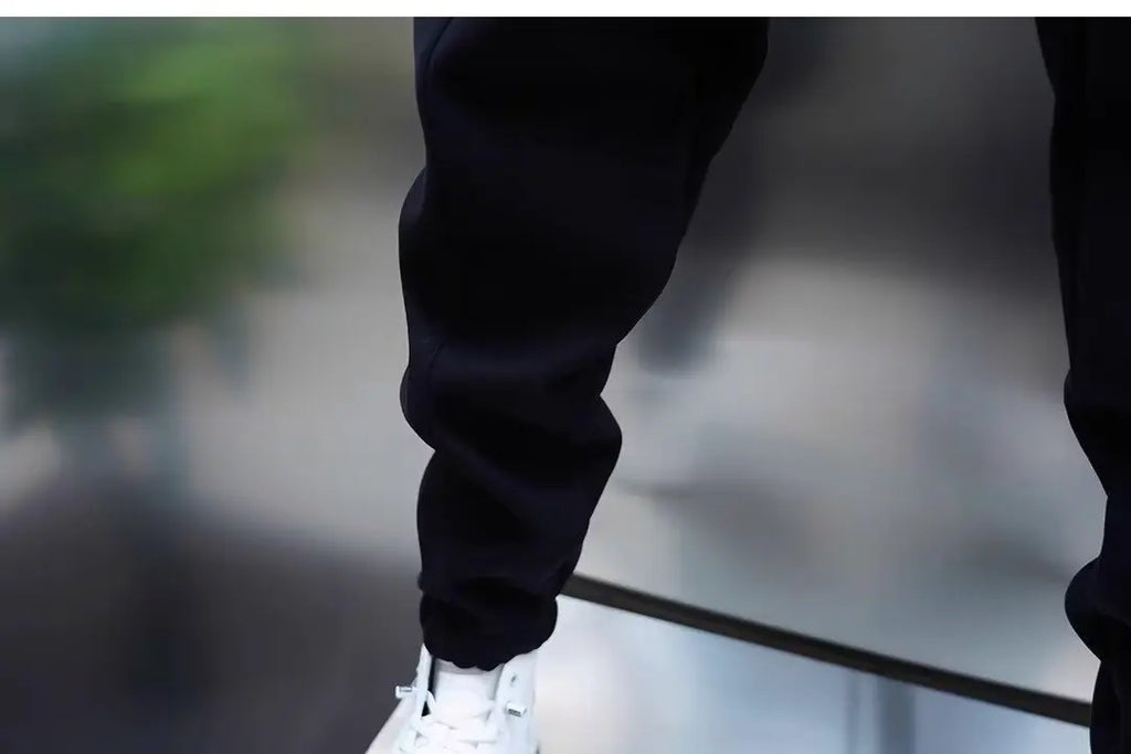Men's Pants - Solid Color Casual Pants, Sweatpants