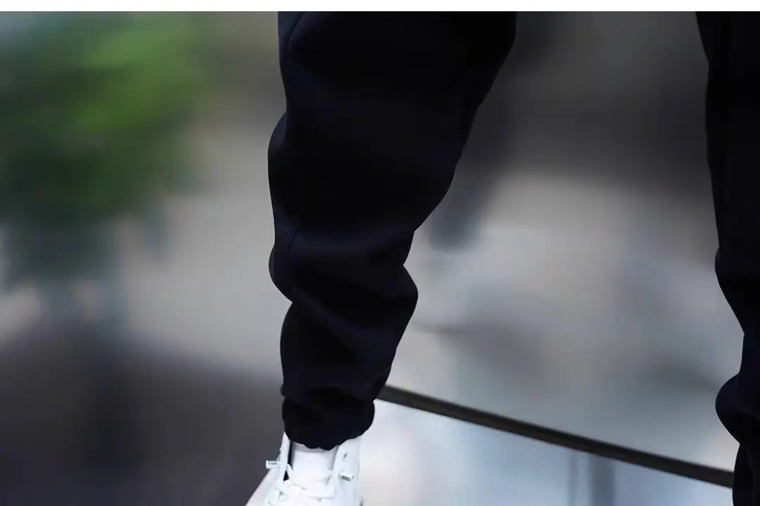 Men's Pants - Solid Color Casual Pants, Sweatpants