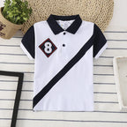 Boys Polo Shirts Short Sleeve Kids Shirt for Boys Collar Tees Fashion Baby Boys Girls Shirts 2-16 Years Children Clothes Tops