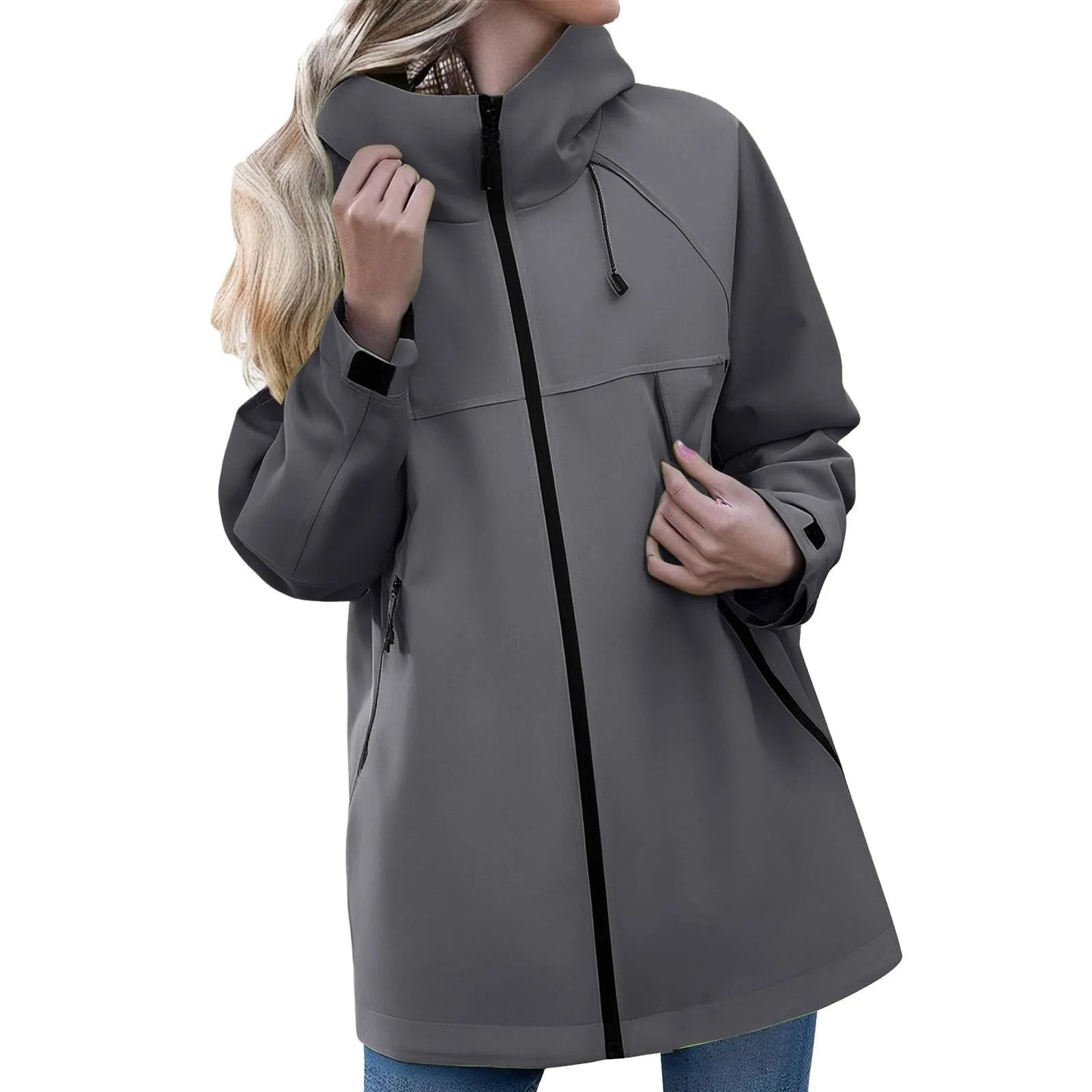 Women'S Jacket New Autumn Thin Coat Casual Windbreaker Female Protection Jacket Basic Zipper Coat Tops Chaquetas De Mujer