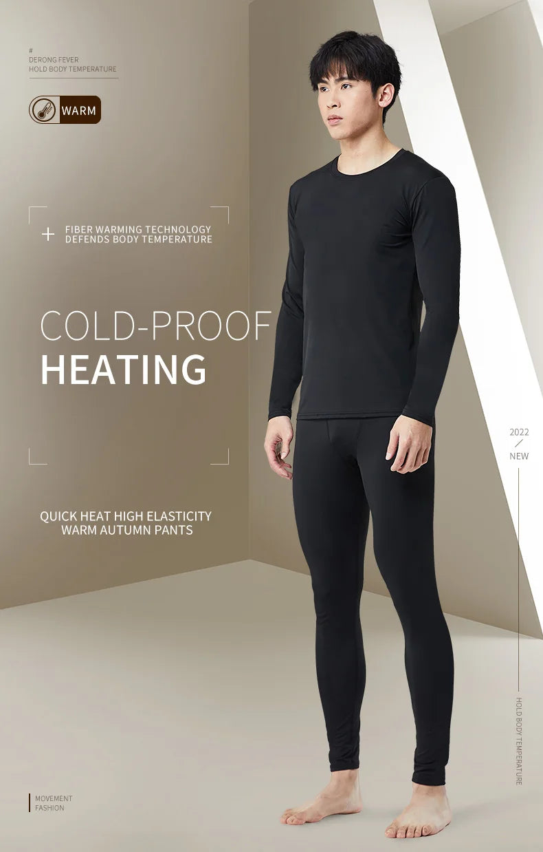 Warm Pants For Men With Plush And Thickened Autumn And Winter High Elasticity,