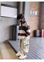 Children's Clothing Boys' Pants Children's Spring and Autumn Work Pants Boys' New Medium and Large Children's Casual Pants