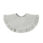 Korean Baby Feeding Drool Bib Ruffle Solid Infants Lace Saliva Towel Soft Cotton Burp Cloth For Newborn Toddler Kids Bibs