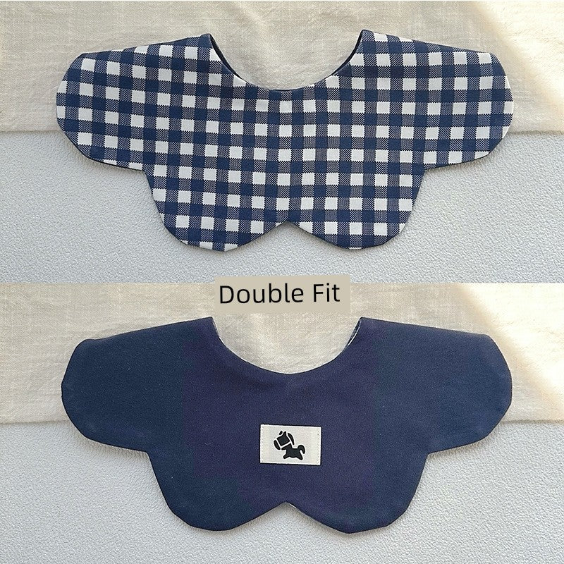 [2] Baby double-sided saliva towel ins K-style New arrival baby cotton bib Easiest for match double-sided saliva pocket bib