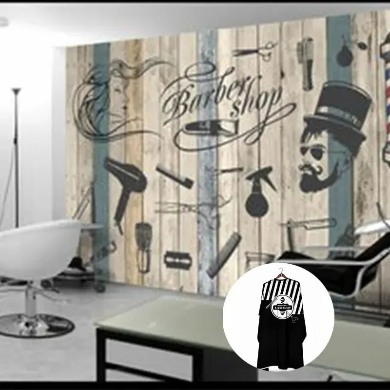 Hair Salon Shop with Tiktok Network Red Oil Hair Cut Hair Professional Hair Cloths Fashion Personality