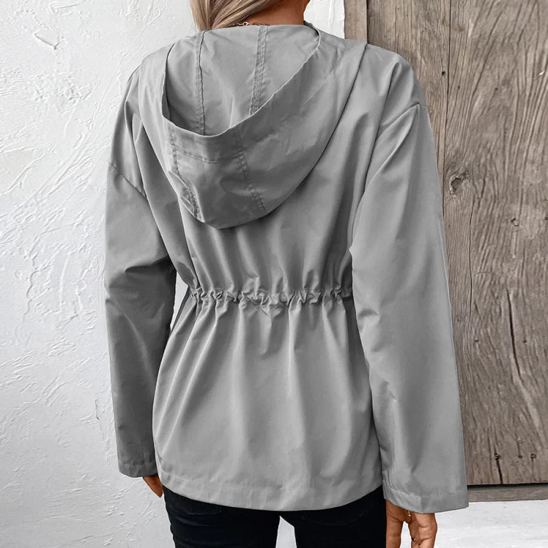 European and American Style Hooded Raincoat Outdoor Sports Hiking Waterproof Coat Outerwear Top