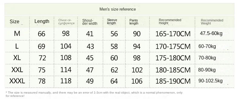 Pajamas Men Spring Summer