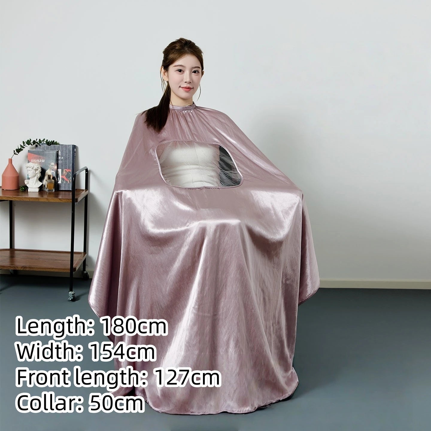 Large Size Hair Salon Hair Cutting Wrap Long Sleeve Hairdresser Robe Anti Hair Gown Barber Hairdressing Cloak Barbershop Apron
