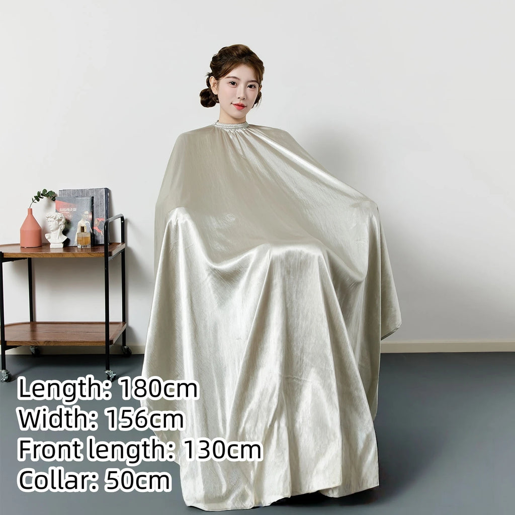 Large Size Hair Salon Hair Cutting Wrap Long Sleeve Hairdresser Robe Anti Hair Gown Barber Hairdressing Cloak Barbershop Apron