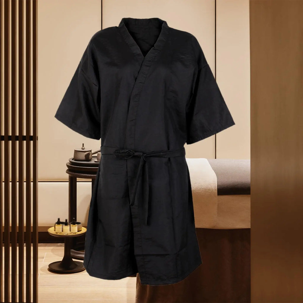 Haircut Cape Loungewear Professional Clients Barber V Neck Hair Salon Smocks