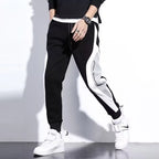 Men Black Pants Hip Hop Drawstring Jogger Fashion Comfortable Trousers Male Casual Sweatpants Loose Elastic Waist Sportswear