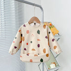 2025New Solid Color Painting Smock Baby's Soft Waterproof Long Sleeve Art Smock Feeding Bib Apron for Kids Accessories
