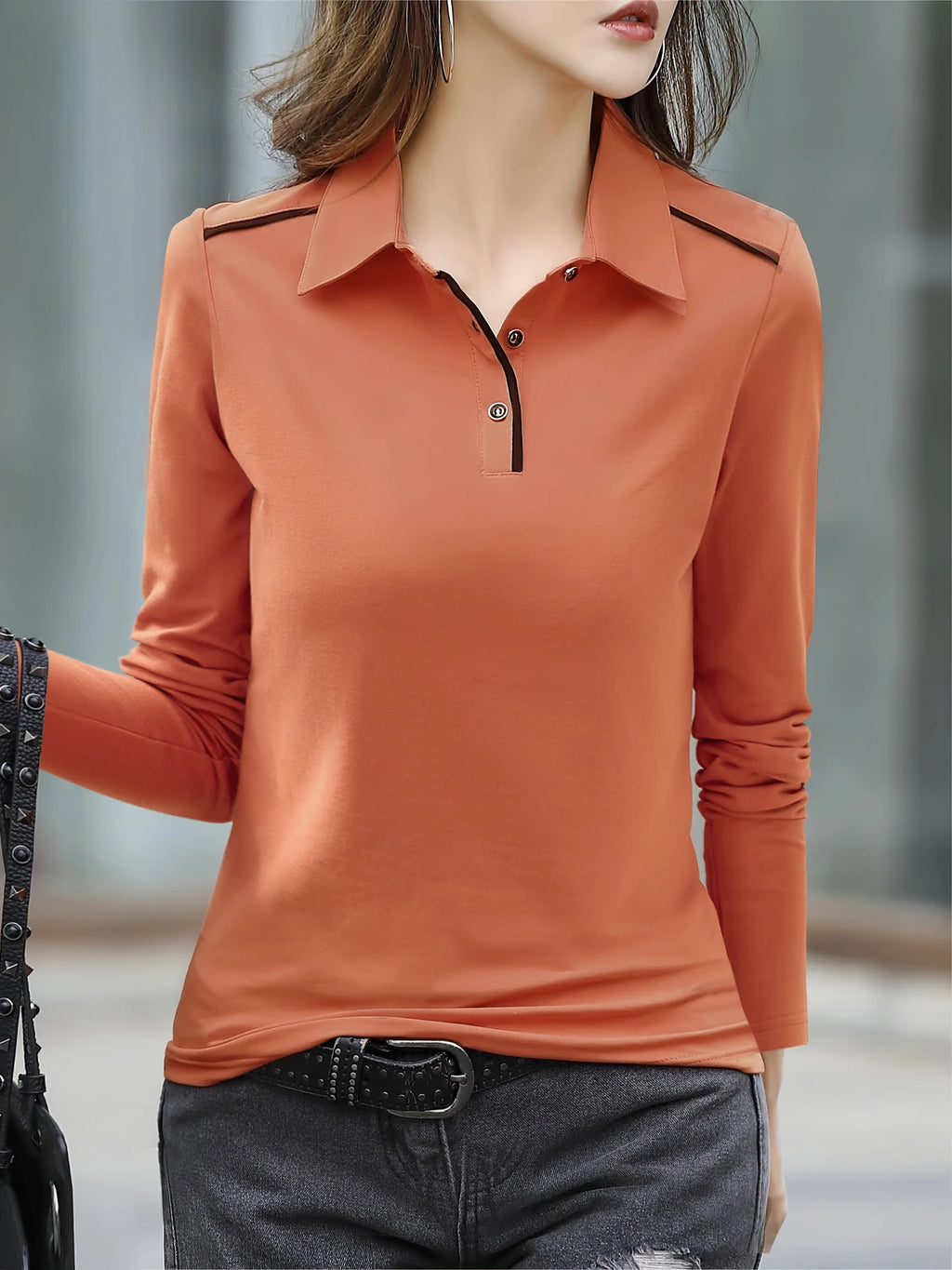 Women's Casual Chic Shirt - Long Sleeve,