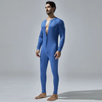 New Men's One-Piece Pajamas Home Fitness Wear Men's Bodysuit