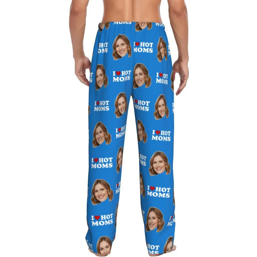 I Love Hot Moms Custom Pajama Pants