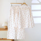 Pajamas for Women Spring and Autumn Sweet Cartoon Printed Cute Home Clothes Round Neck 2025 Long Sleeved Pants Two-piece Set
