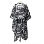 Professional Salon Hair Cutting Cape Barber Cape for Men/Women Adjustable Snap Button with Waterproof Hairdressing Salon Cloak