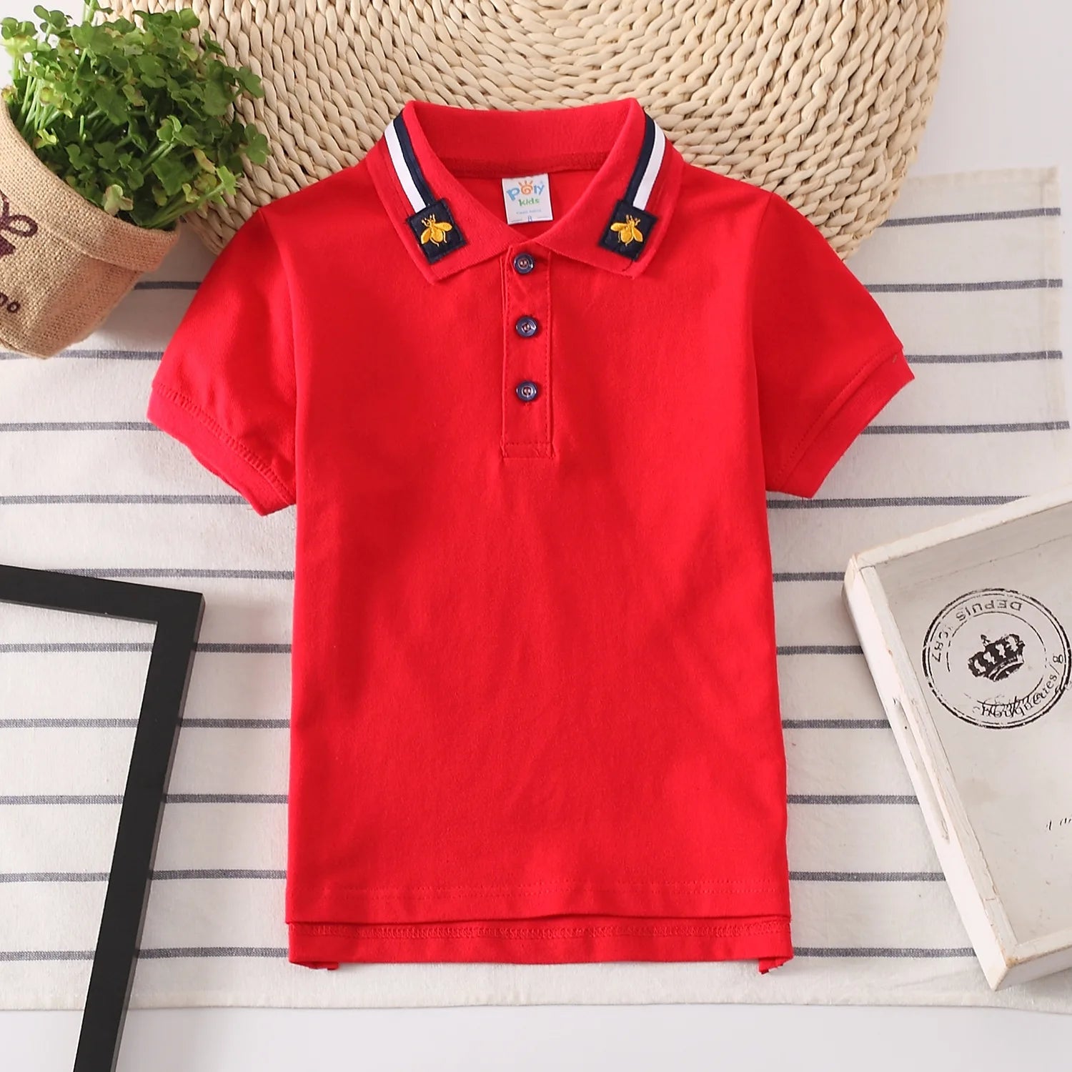 Boys Polo Shirts Short Sleeve Kids Shirt for Boys Collar Tees Fashion Baby Boys Girls Shirts 2-16 Years Children Clothes Tops
