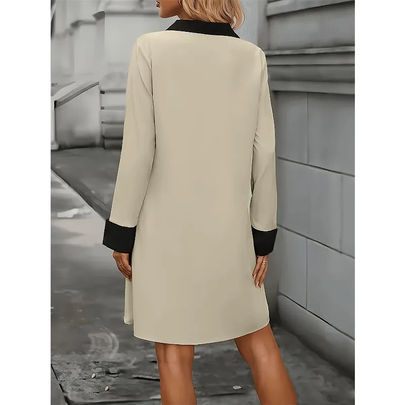 Plus Size 1XL-5XL Women Fashion New Women's A-Line Mini Dress Elegant Vintage Female Dresses