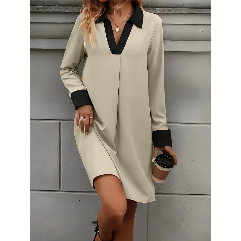 Plus Size 1XL-5XL Women Fashion New Women's A-Line Mini Dress Elegant Vintage Female Dresses
